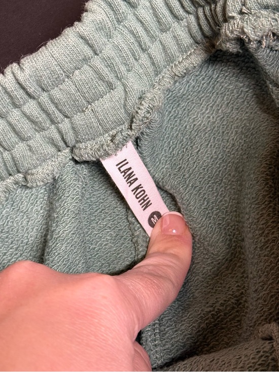 Ilana Kohn women’s  cotton Pullover Sweatpants in Light Gray - Picture 5 of 7